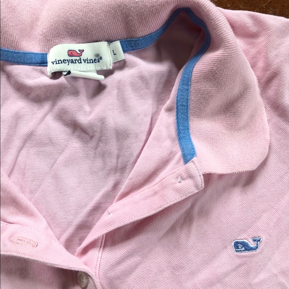 Vineyard Vines Pink Short Sleeve Polo